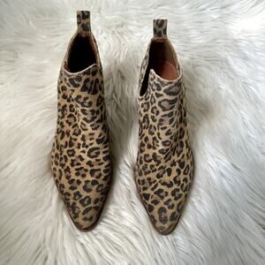 Lucky Brand Chelsea Cheetah Bootie Sz 5.5